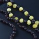 Multicolored baroque beads necklace with pendant